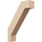 Ekena Millwork 3-inch W x 12-inch D x 16-inch H Burlington Rough Cedar Woodgrain TimberThane Knee Brace, Primed BRCUR03X12X16BURRCPR - alternate 1